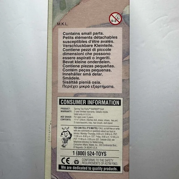 Mattel 1997 Spring Tea Party Barbie Avon Special Edition African American 18657 - Picture 8 of 9